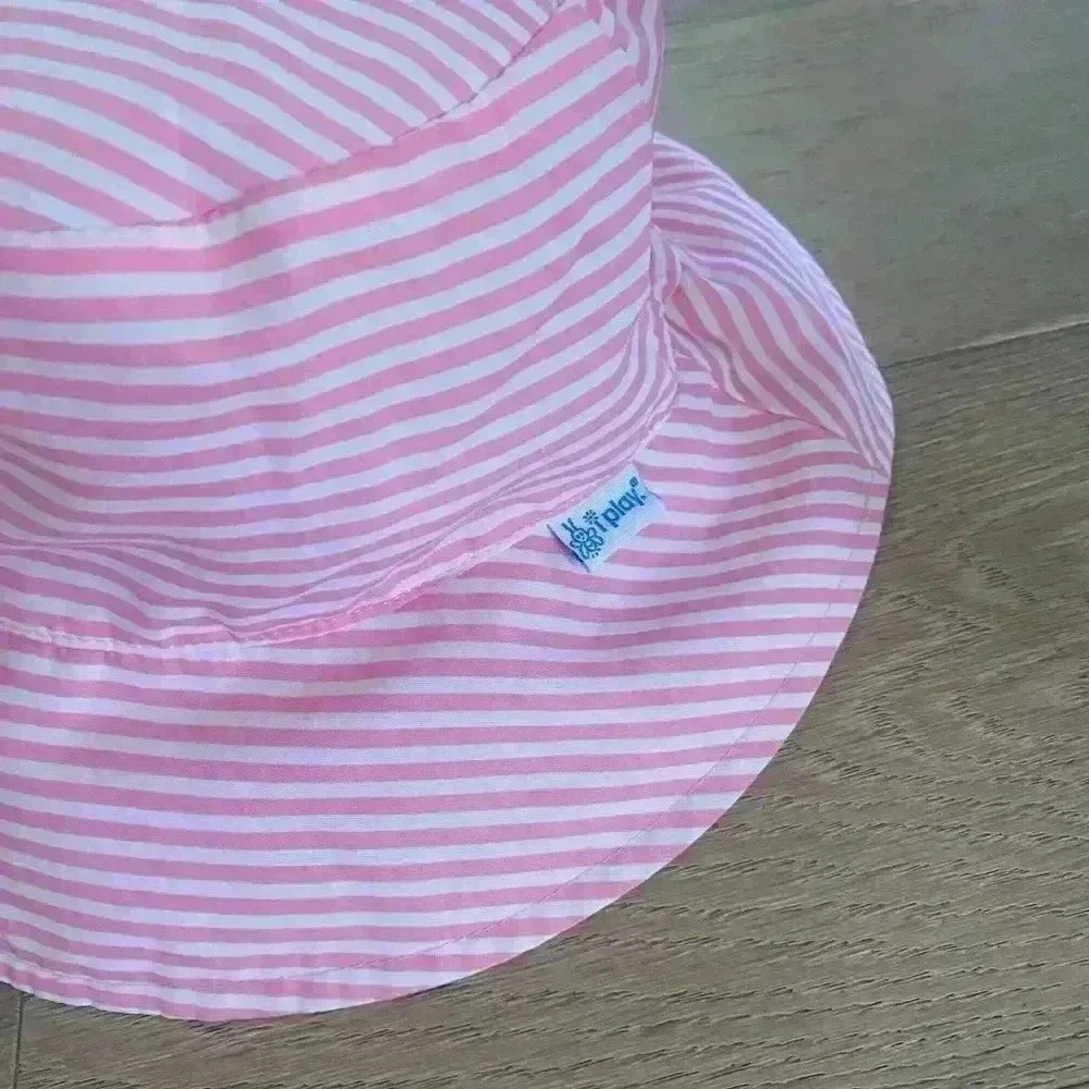 iPlay UPF 50+ sun Hat Pink White 2T-4T - Picture 2 of 4
